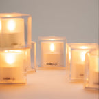 Solar Ritual Candle Lamp – Crystal Cube LED Candle - HEJI Rituals | Luxury Healing Space